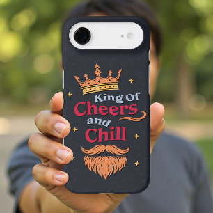 Trendy Modern Colorful Funny King Quote Typography iPhone 17 Air Case