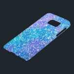 Trendy Modern Colorful Glitter Print Samsung Galaxy S7 Case<br><div class="desc">Colorful trendy beautiful turquoise-blue tones mixed with light purple and pink accenting with withe sparkles.
Monogramed version can be requested by email.</div>