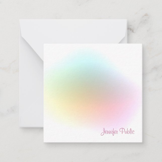 Trendy Modern Colorful Template Handwritten (Front)