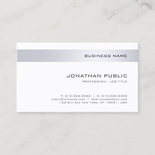 Trendy Modern Company Elegant Simple Template Business Card