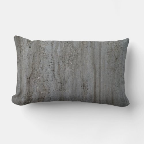 Trendy Modern Creation Grey Wall Abstract Lumbar Pillow