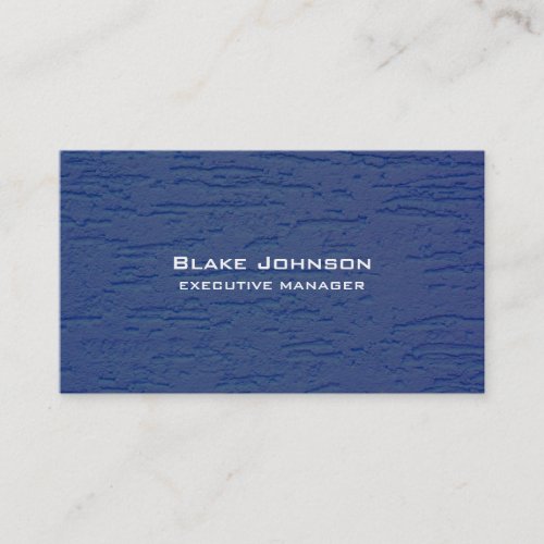 Trendy Modern Elegant Blue Business Card