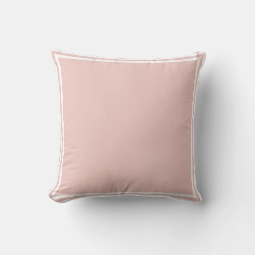 Trendy Modern Elegant Blush Pink Template Square Throw Pillow