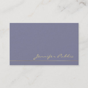 Trendy Modern Elegant Colors Pearl Finish Luxury Business Card