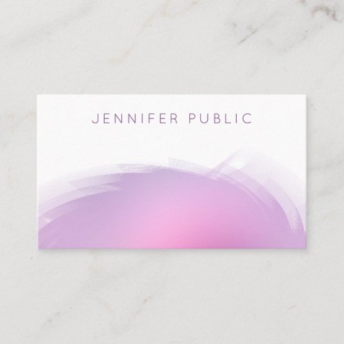 Trendy Modern Elegant Colors Professional Template Business Card