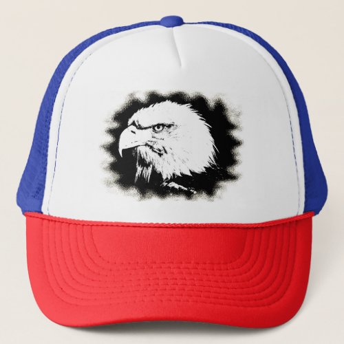 Trendy Modern Elegant Eagle Head Template Trucker Hat
