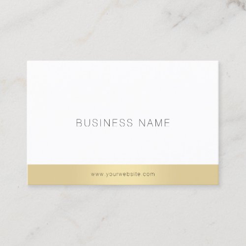 Trendy Modern Elegant Gold Simple Design Template Business Card