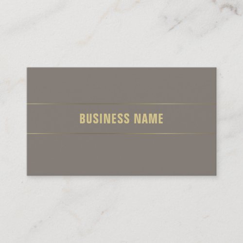 Trendy Modern Elegant Gold Stripes Plain Luxury Business Card