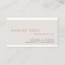 Trendy Modern Elegant Minimalist Plain Luxury Business Card
