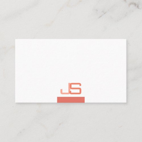 Trendy Modern Elegant Monogram Template Business Card