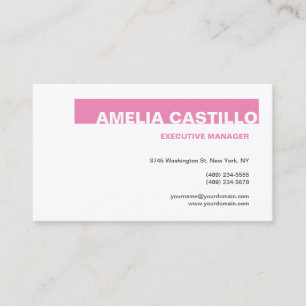 Trendy Modern Elegant Plain Premium Silk Business Card