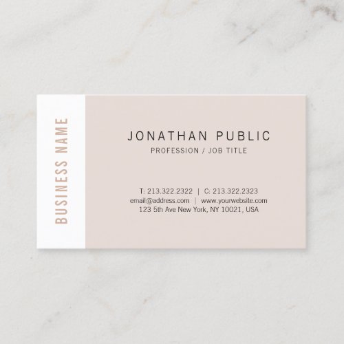 Trendy Modern Elegant Simple Corporate Template Business Card