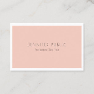 Trendy Modern Elegant Simple Design Template Business Card