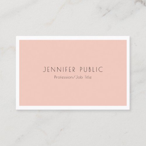Trendy Modern Elegant Simple Design Template Business Card