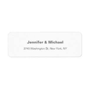 Trendy Modern Elegant Simple Minimalist Wedding Label
