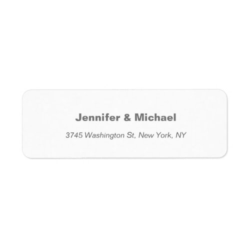 Trendy Modern Elegant Simple Minimalist Wedding Label