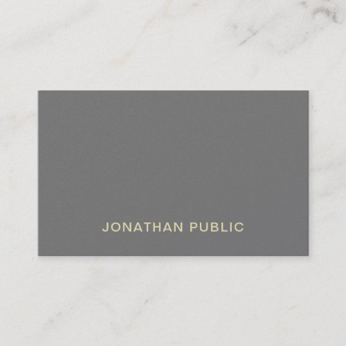 Trendy Modern Elegant Simple Professional Luxury Business Card
