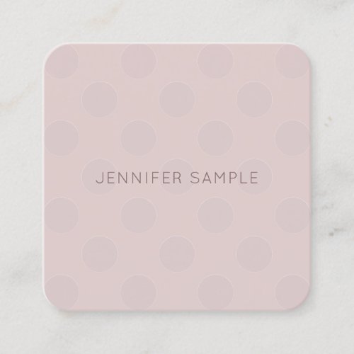 Trendy Modern Elegant Simple Template Professional Square Business Card