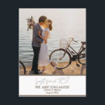 Trendy Modern Engagement Couple Photo Announcement Postcard<br><div class="desc">Create a long-lasting memory for you and your family. This Engagement Couple's Photo and Name can be personalized and customized for any occasion.
Design by Miri Creations - Created For You Only with you in mind. All rights reserved.</div>