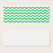 Trendy, modern fresh green chevron (Front & Back)