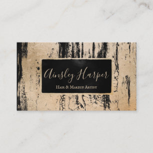 Trendy Modern Gold Liquid Marble Professional Business Card
