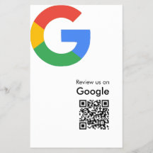 Trendy Modern Google Review QR Code