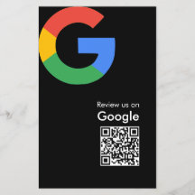 Trendy Modern Google Review QR Code