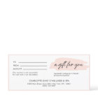 Trendy, modern, handwriting, light-pink business 