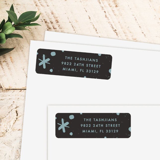 Trendy Modern Handwritten New Year Address Label (Creator Uploaded)