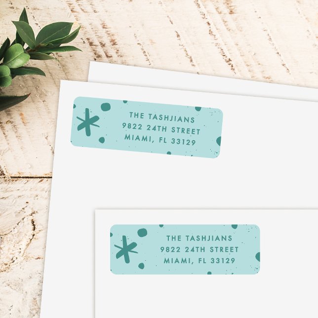 Trendy Modern Handwritten New Year Address Label (Creator Uploaded)
