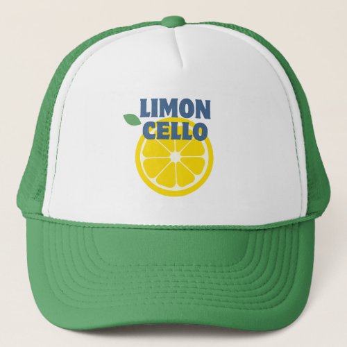 Trendy Modern Limoncello Liquor Trucker Hat