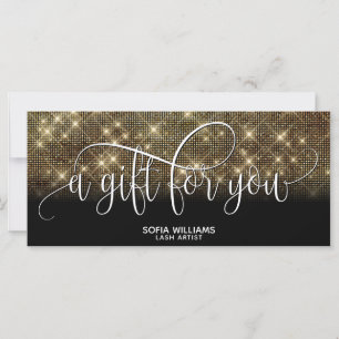 trendy modern luxury gold Certificate Gift Card