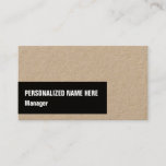 [ Thumbnail: Trendy & Modern Manager Business Card ]