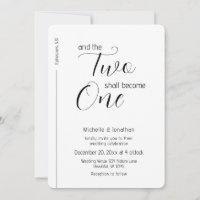 Trendy Modern Minimalist Christian Wedding