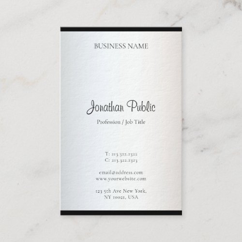 Trendy Modern Minimalist Design Elegant Simple Business Card