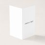 Trendy Modern Minimalist Elegant Clean Folded Business Card
