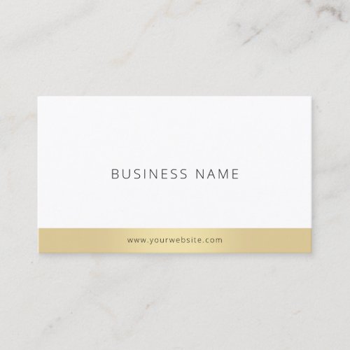 Trendy Modern Minimalist Elegant Gold Template Business Card