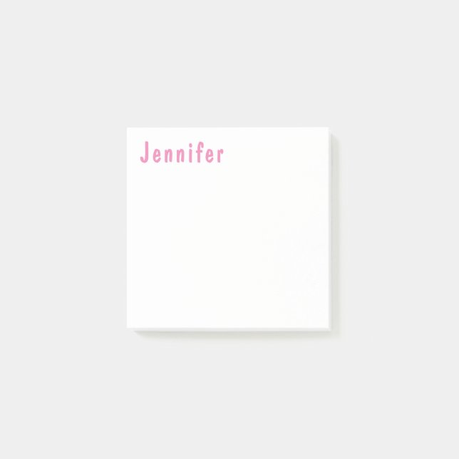 Trendy Modern Minimalist Professional Post-it Notes (Front)