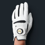 Trendy Modern Minimalist Stylish Gold Monogram Golf Glove<br><div class="desc">Gold Color Monogram Modern Elegant Trendy Template Outdoor Sports Equipment Adult Golf Glove.</div>