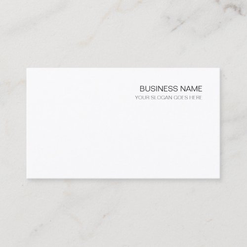 Trendy Modern Minimalistic Elegant Corporate Business Card
