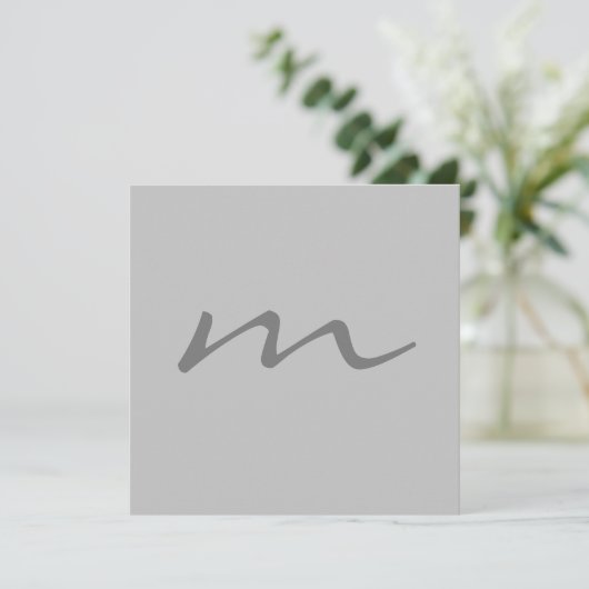 Trendy modern monogram professional grey (Standing Front)