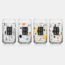 Trendy Modern Mothers Day beer can glass