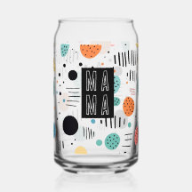 Trendy Modern Mothers Day beer can glass