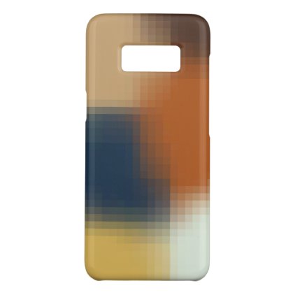 Trendy Modern Orange Blue Yellow Beige Pattern Case-Mate Samsung Galaxy S8 Case