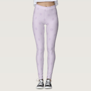 Trendy Modern Orchid Polka Dot Leggings