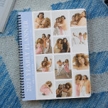 Trendy Modern Photo Grid Custom Yearly Planner<br><div class="desc">Create your own yearly planner using this trendy modern photo grid template. Simply add 12 of your favorite pictures,  change the year and customize the name and motivational quote. All colors and text can be customized to make this yearly planner unique to you.</div>