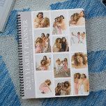 Trendy Modern Photo Grid Custom Yearly Planner<br><div class="desc">Create your own yearly planner using this trendy modern photo grid template. Simply add 12 of your favorite pictures,  change the year and customize the name and motivational quote. All colors and text can be customized to make this yearly planner unique to you.</div>