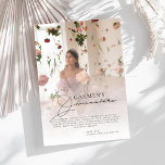 Trendy Modern Photo Quinceanera Birthday Thank You Card<br><div class="desc">Trendy Modern Photo Quinceanera Birthday Thank You Card</div>