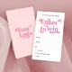 Trendy Modern Pink Logo Business Raffle Ticket | Zazzle