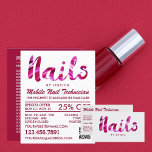 Trendy Modern Pink Nail Technician, Nail Salon Flyer<br><div class="desc">Trendy Modern Pink Nail Technician,  Nail Salon Advertising Flyers By The Business Card Store.</div>